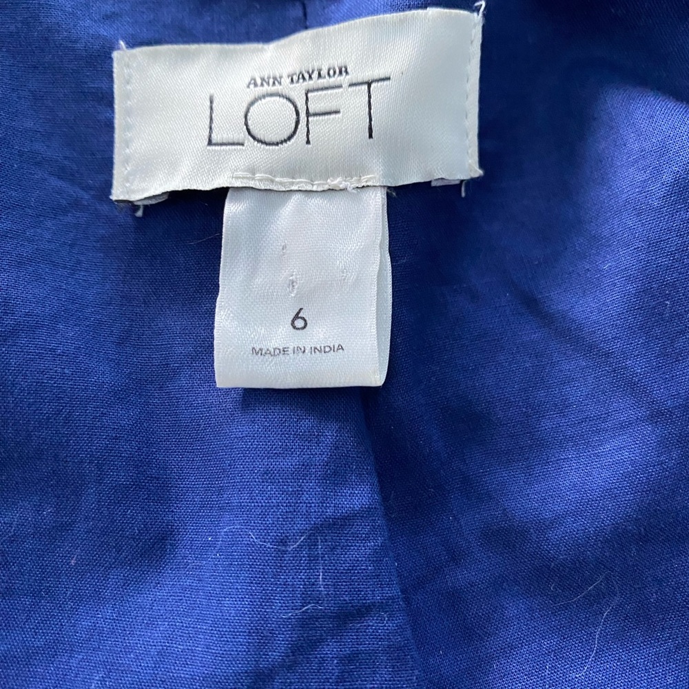 Loft Patchwork Blazer/Jacket - Size 6 - Euc - image 5